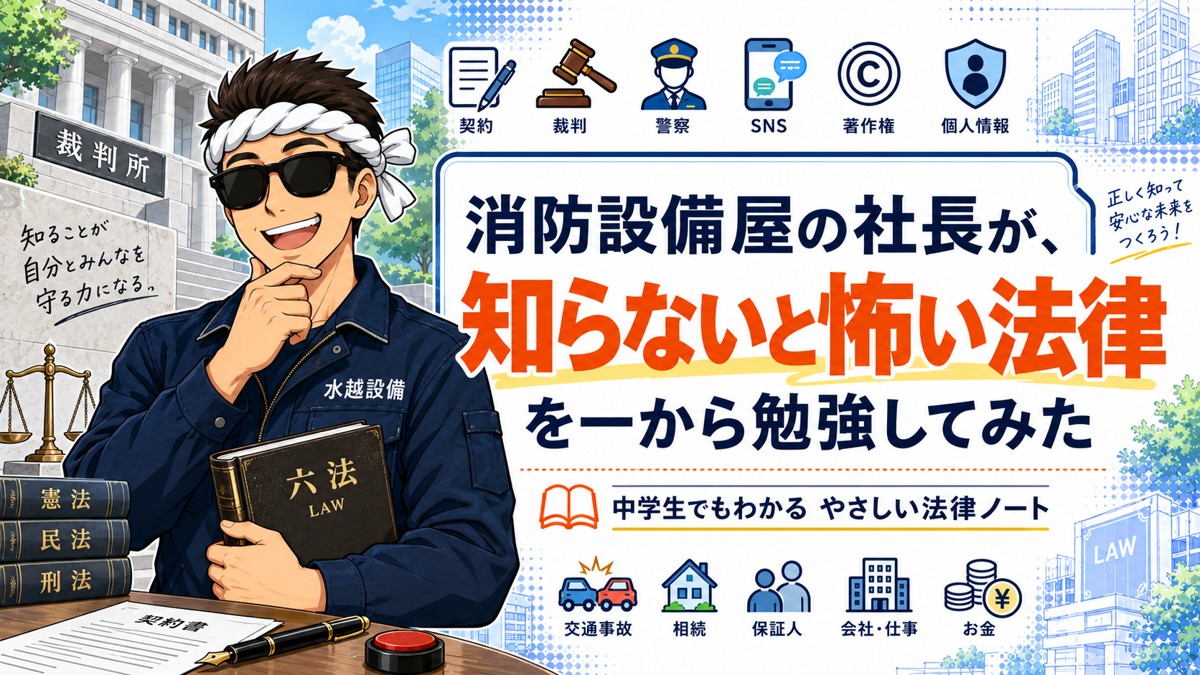 知らないと怖い法律を一から勉強してみた